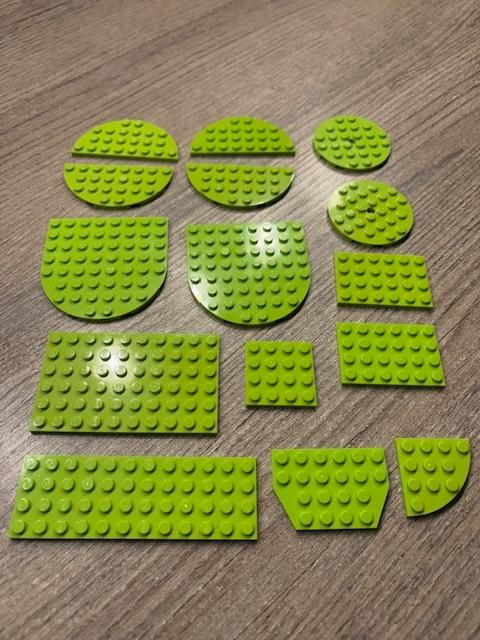 lego div. grondplaatjes lime groen, samen voor 3 euro, Kinderen en Baby's, Speelgoed | Duplo en Lego, Ophalen of Verzenden, Zo goed als nieuw