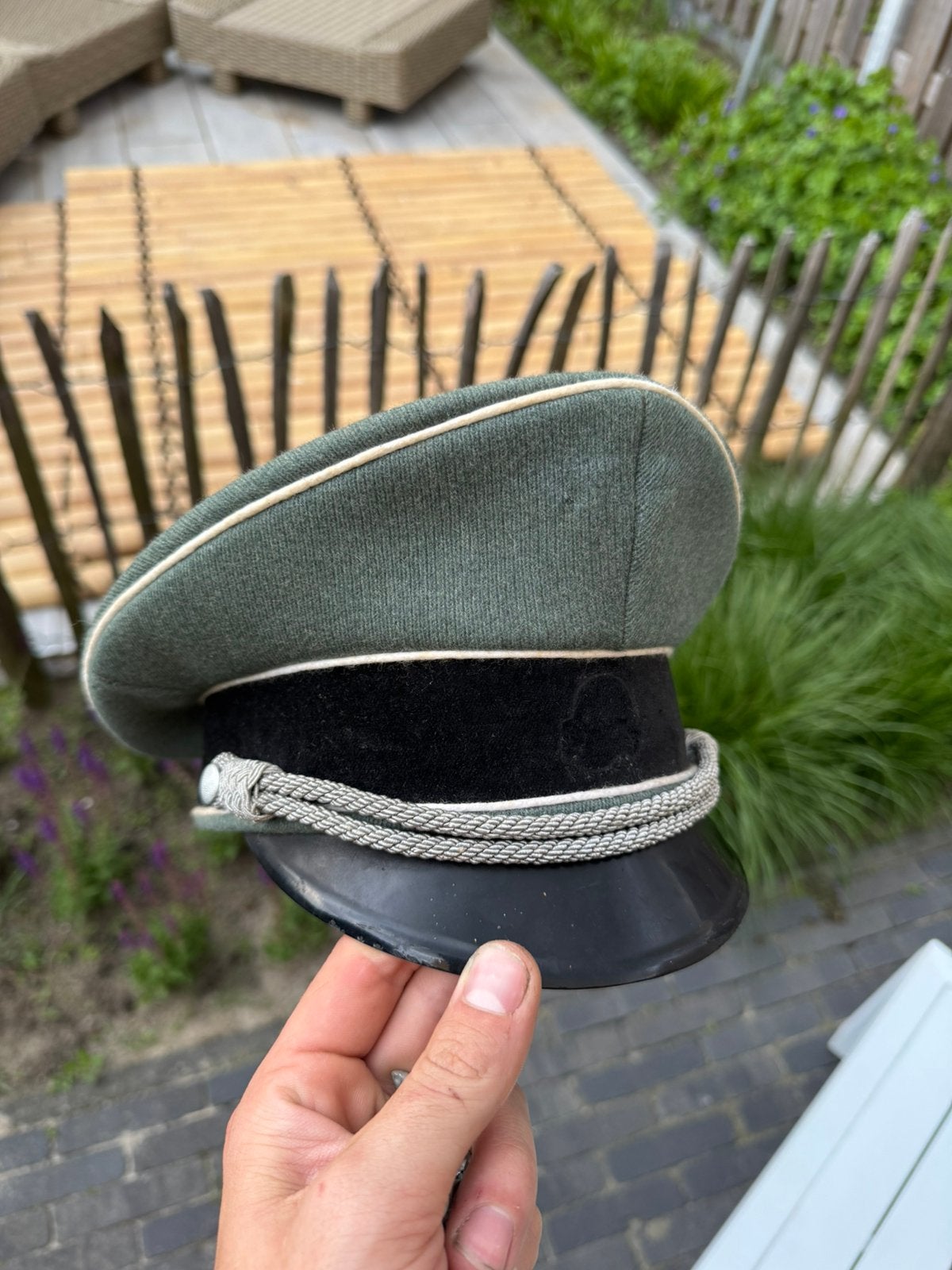 Schirmmütze ww2, Verzamelen, Militaria | Tweede Wereldoorlog, Ophalen of Verzenden, Amerika
