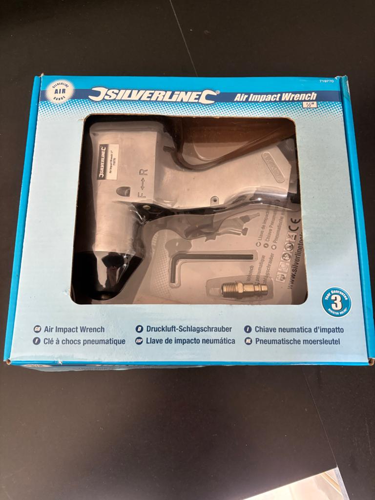Silverliner pneumatische moerslagsleutel 1/2 inch, Doe-het-zelf en Verbouw, Gereedschap | Handgereedschap, Ophalen of Verzenden