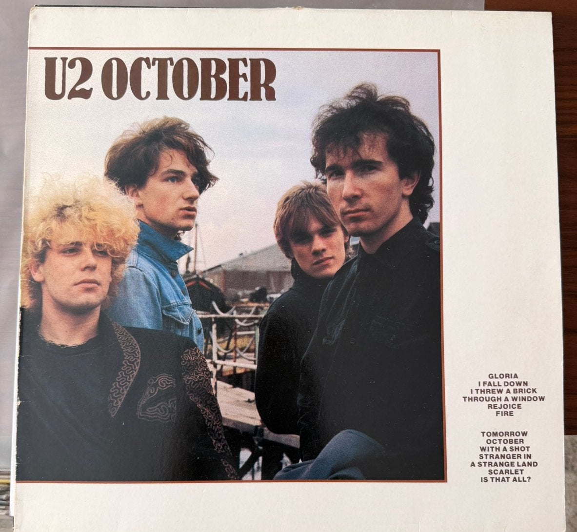 U2 October LP - 1981 NL, Cd's en Dvd's, LP, Gebruikt, Ophalen of Verzenden, Classic Rock