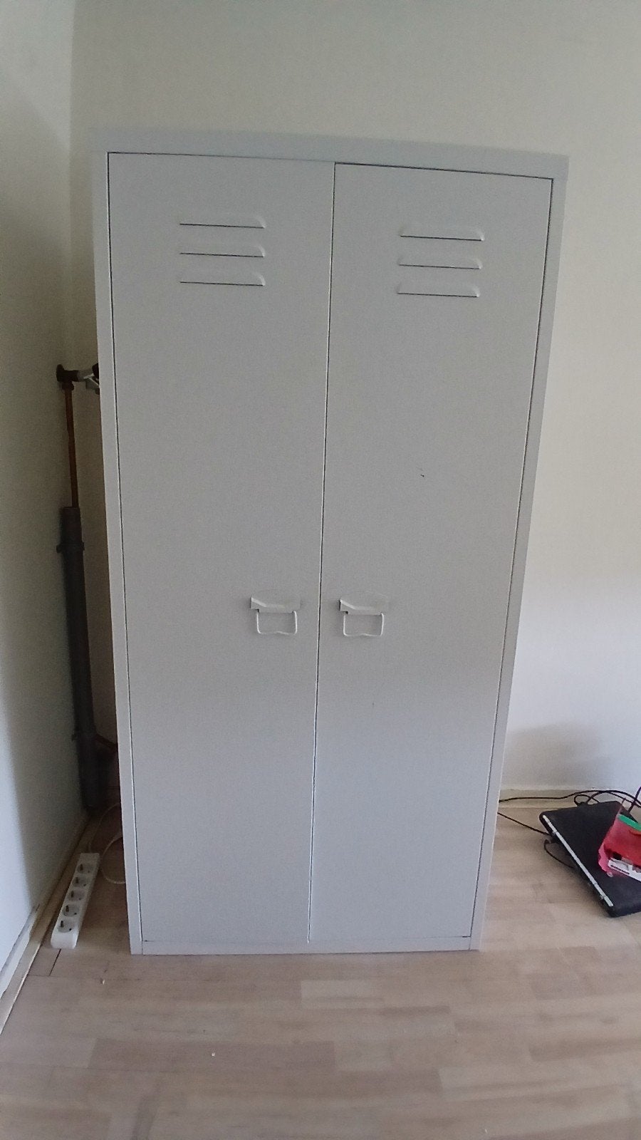 Locker garderobekastje wit, Ophalen, Gebruikt, Industrieel, modern