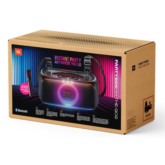 JBL PartyBox On-The-Go 2 Draagbare Speaker+microfoon, 150 watt of meer, JBL, Party speaker, Ophalen of Verzenden