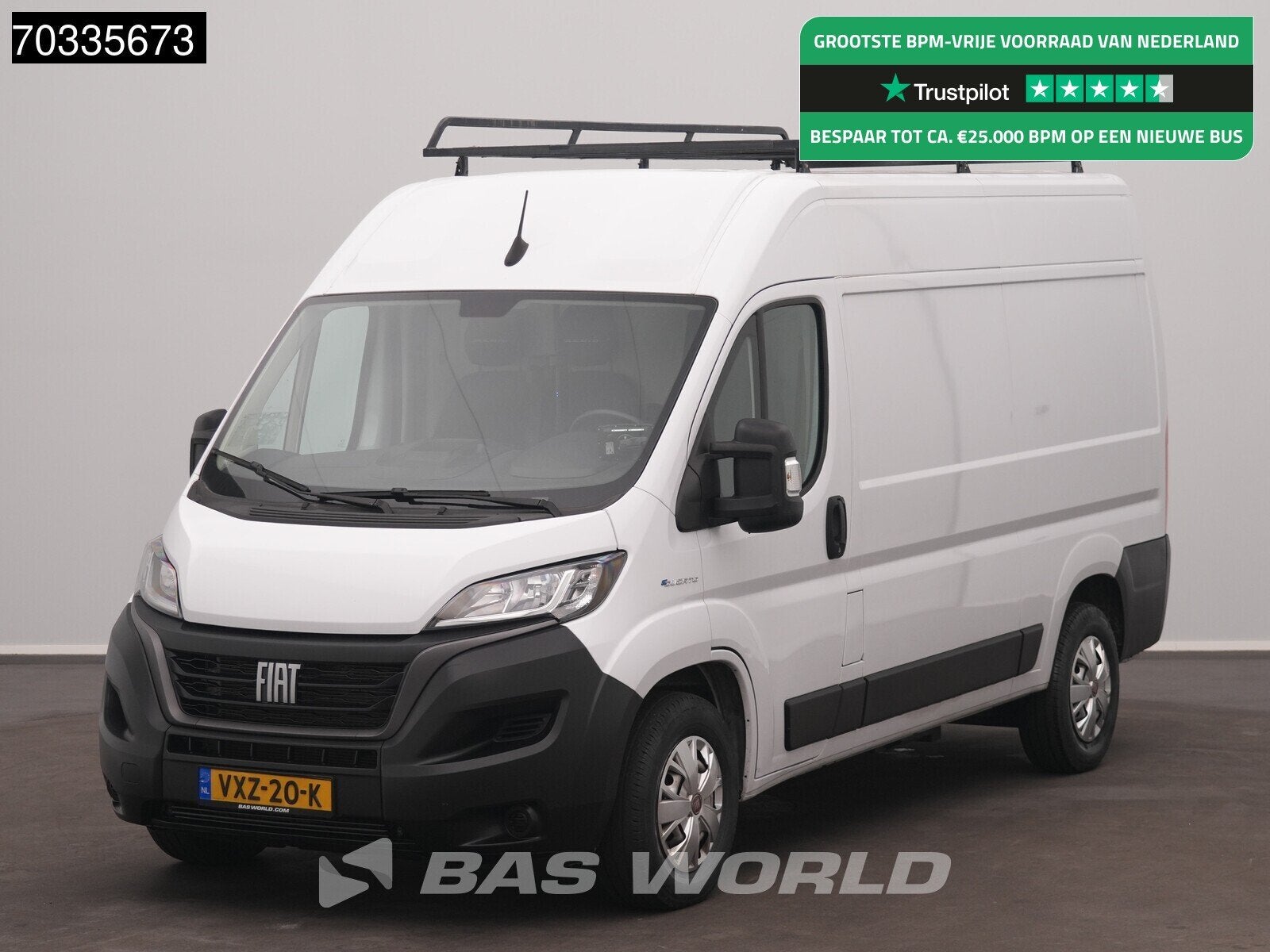 Fiat e-Ducato 79kWh Long Range Electric L2H2 AC/Climate Navi, Auto's, Automaat, Stof, Gebruikt, Euro 6