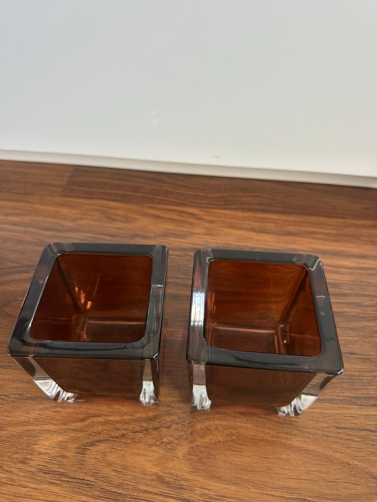 Leonardo kaarsenhouders 2x, Huis en Inrichting, Woonaccessoires | Kandelaars en Kaarsen, Overige materialen, Gebruikt, Bruin, Ophalen of Verzenden