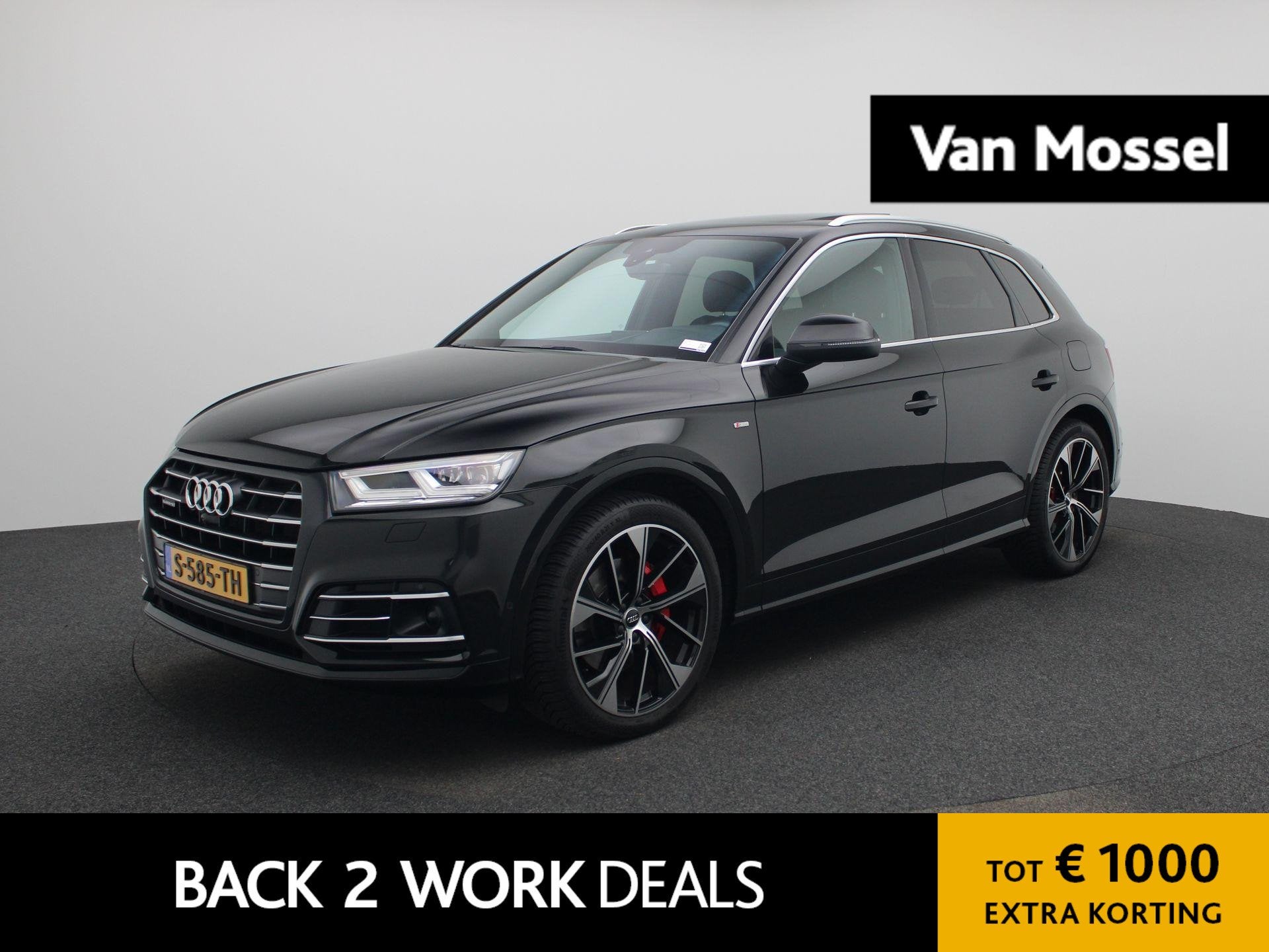 Audi Q5 55 TFSI e quattro Competition | Automaat | Panoramad, Auto's, 12 maanden, 4 cilinders, Zwart, Bedrijf