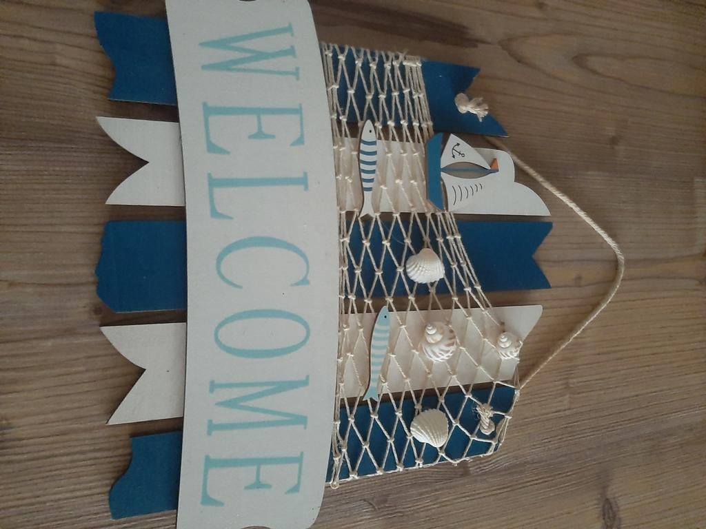 Leuk Welkomstbord met Maritiem Thema, Huis en Inrichting, Woonaccessoires | Overige, Ophalen of Verzenden