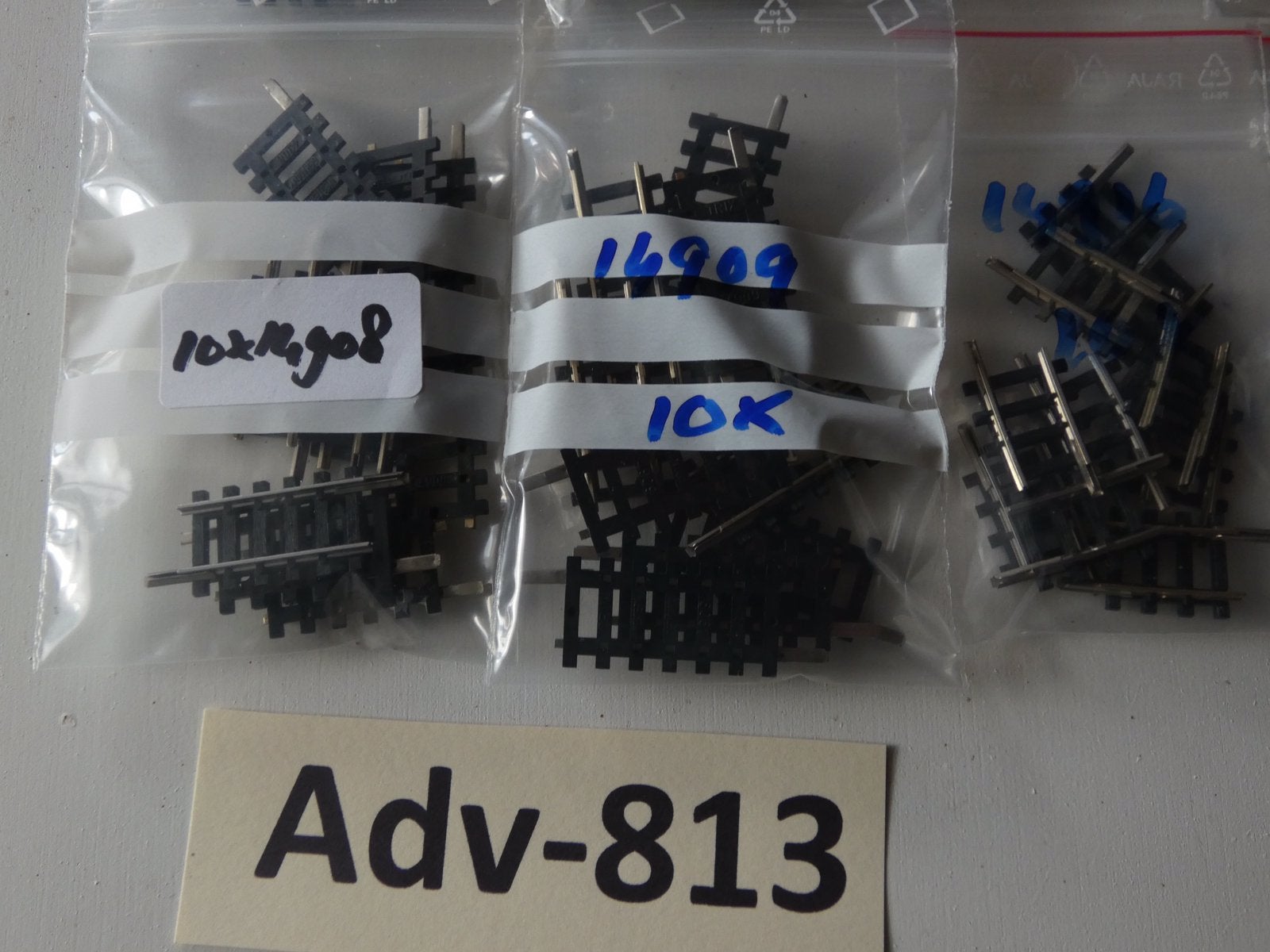 Adv-813 N Spoor Kavel Pasrailtjes Minitrix, Gebruikt, Gelijkstroom, Trix, Rails