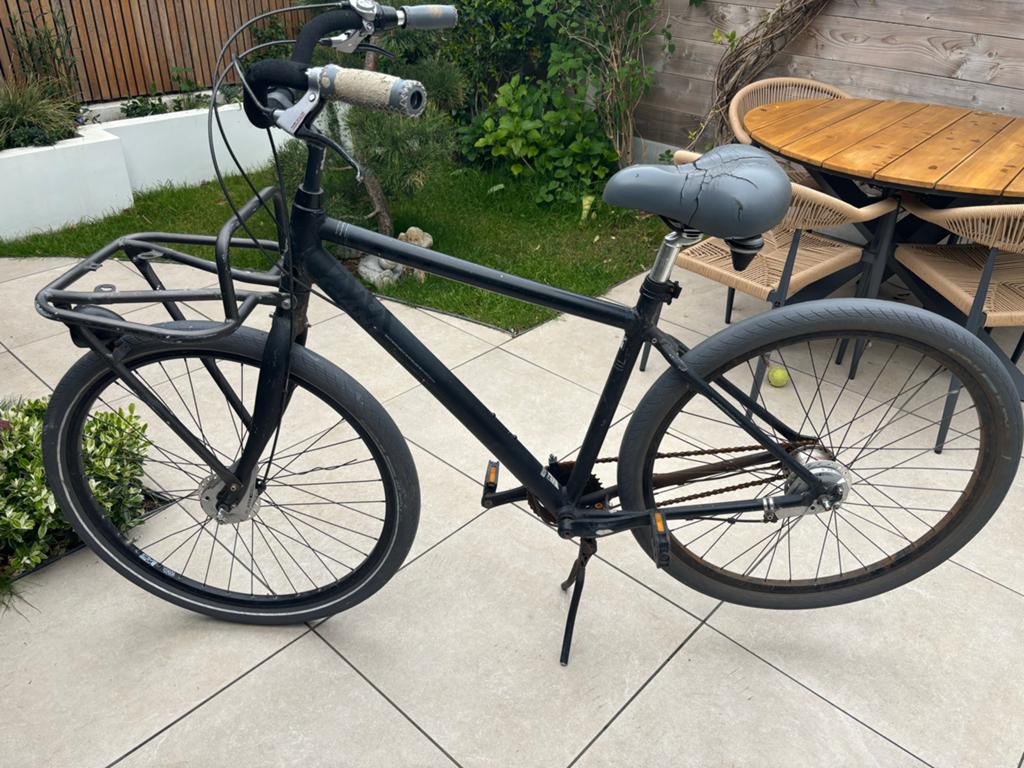 Gratis Giant herenfiets met voordrager, Ophalen, Gebruikt, Velgrem, Giant