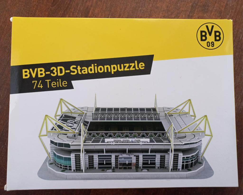 BVB 3D Stadionpuzzle Signal Iduna Park 74 stukjes, Ophalen of Verzenden