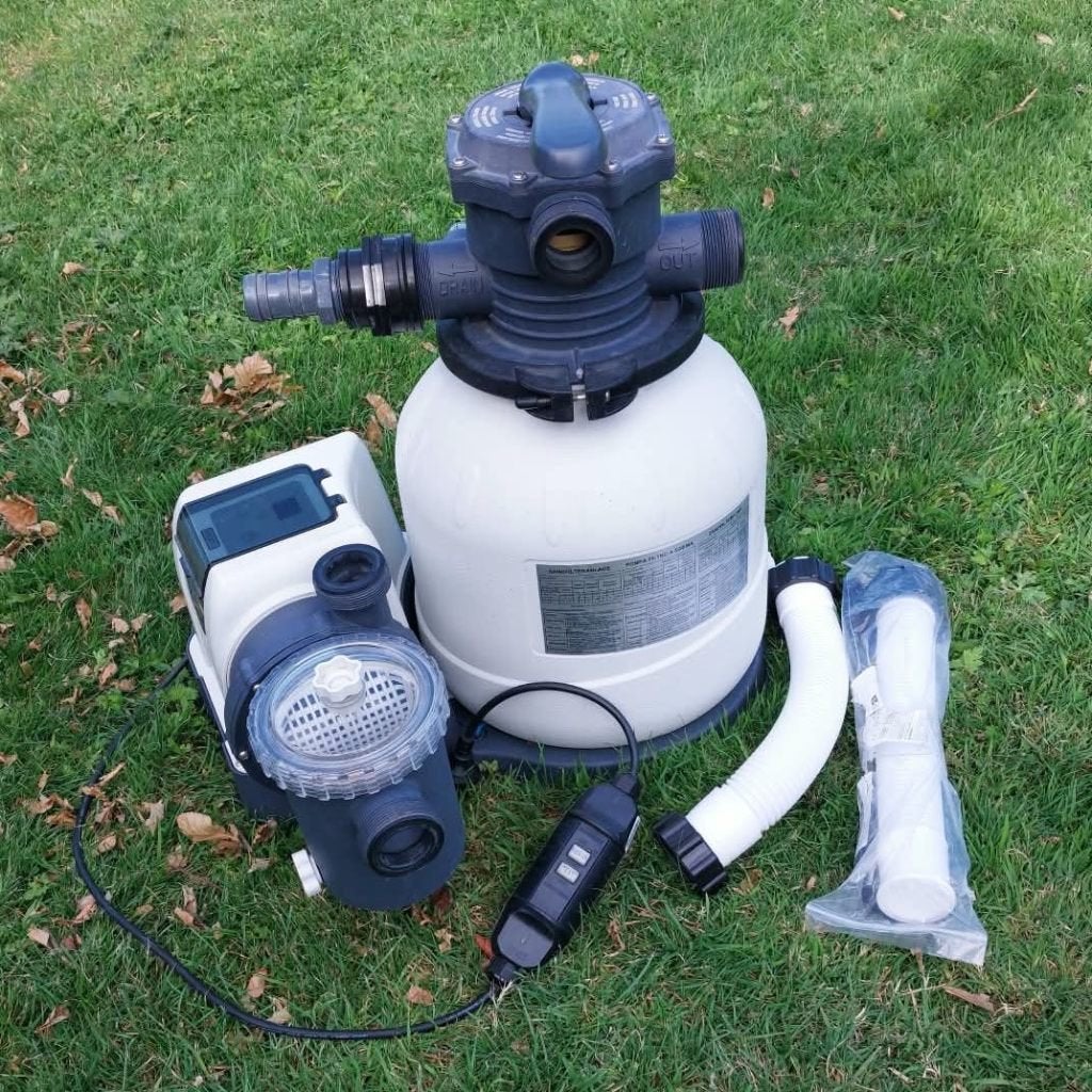 Intex SX2100 zandfilterpomp - 6 m³/u, Tuin en Terras, Ophalen, Zo goed als nieuw, Zwembadpomp