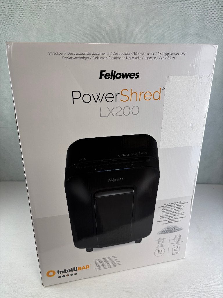 Fellowes Powershred LX200 Papiervernietiger Micro-Cut P-4, Gesworenhoekseweg 3A 5047 TM Tilburg, Fellowes Benelux B.V., Nieuw