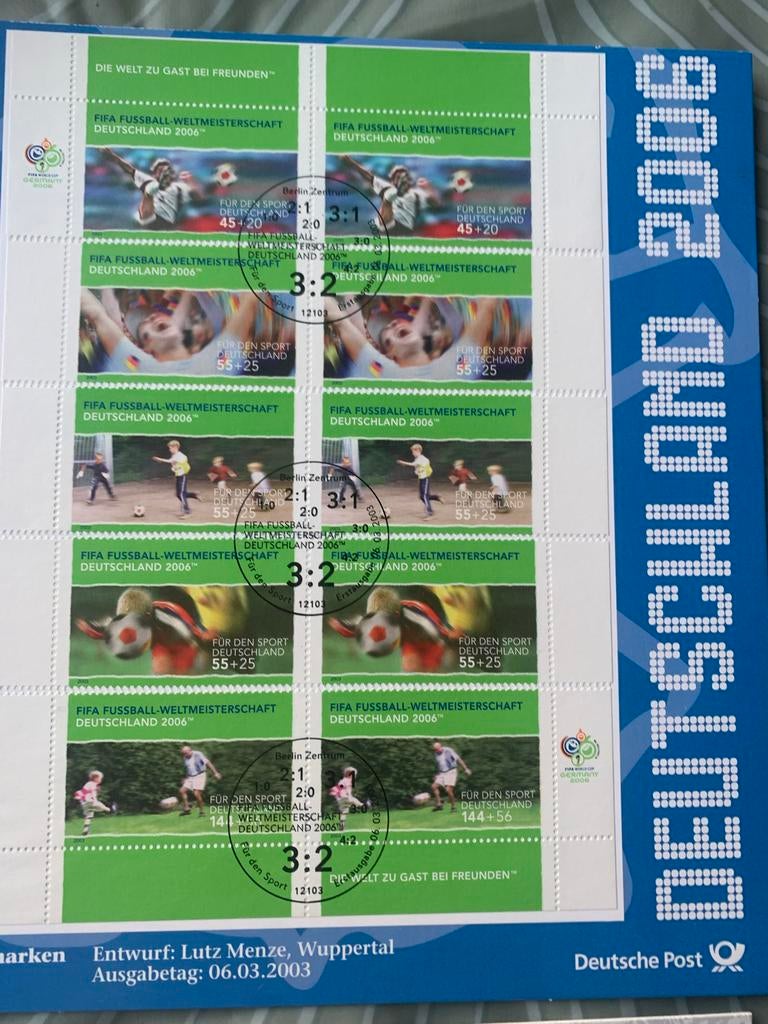 Duitse postzegels: Voetbal WK 2006, Justus von Liebig, etc., Ophalen of Verzenden, 1990 tot heden, Postfris