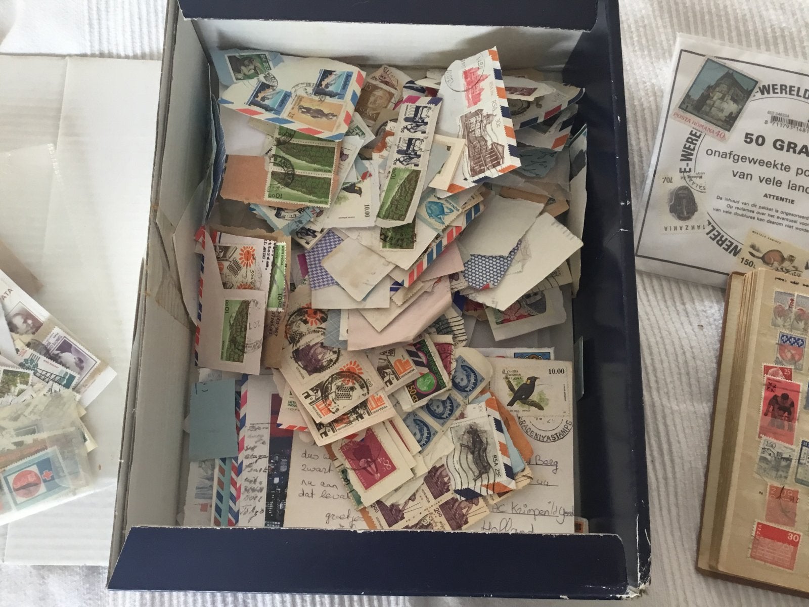 Grote verzameling postzegels,  album en mix onafgeweekte, Postzegels en Munten, Postzegels | Nederland, Gestempeld, Na 1940, Ophalen of Verzenden