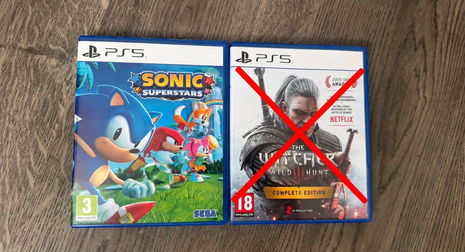 Sonic Superstars + The Witcher 3 Complete Edition – PS5, Avontuur en Actie, Vanaf 18 jaar, 1 speler, Ophalen of Verzenden