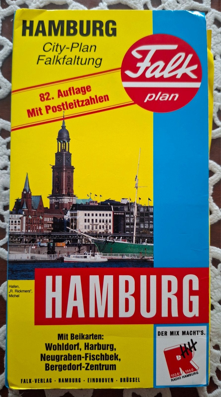 Stadsplattegrond Hamburg Falk, Ophalen of Verzenden