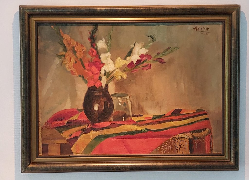 Arnout Colnot 1887-1983. Bergense school .Bloemstlleven 1948, Antiek en Kunst, Ophalen of Verzenden