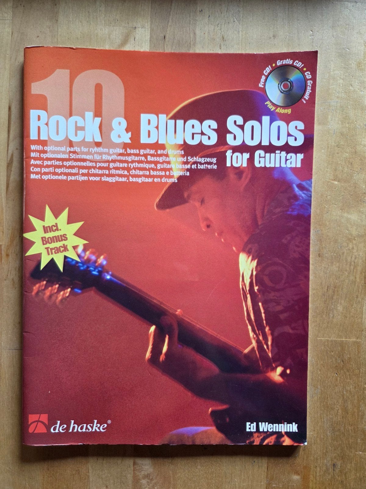 10 Rock & Blues Solos for Guitar - Nieuw met CD, Les of Cursus, Nieuw, Ophalen of Verzenden, Rock en Metal