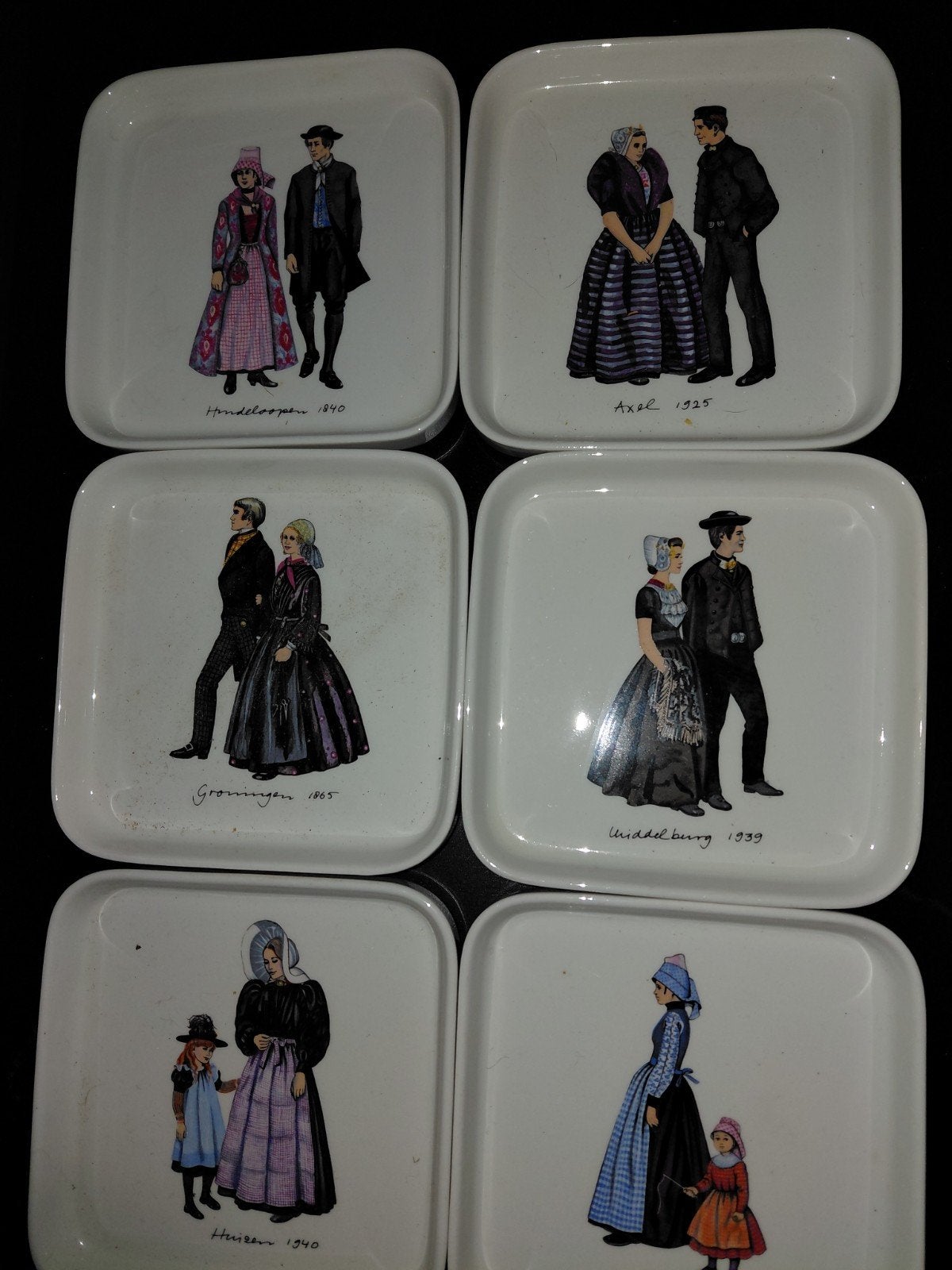 Villeroy & Boch onderzetters met Nederlandse klederdracht, Ophalen of Verzenden