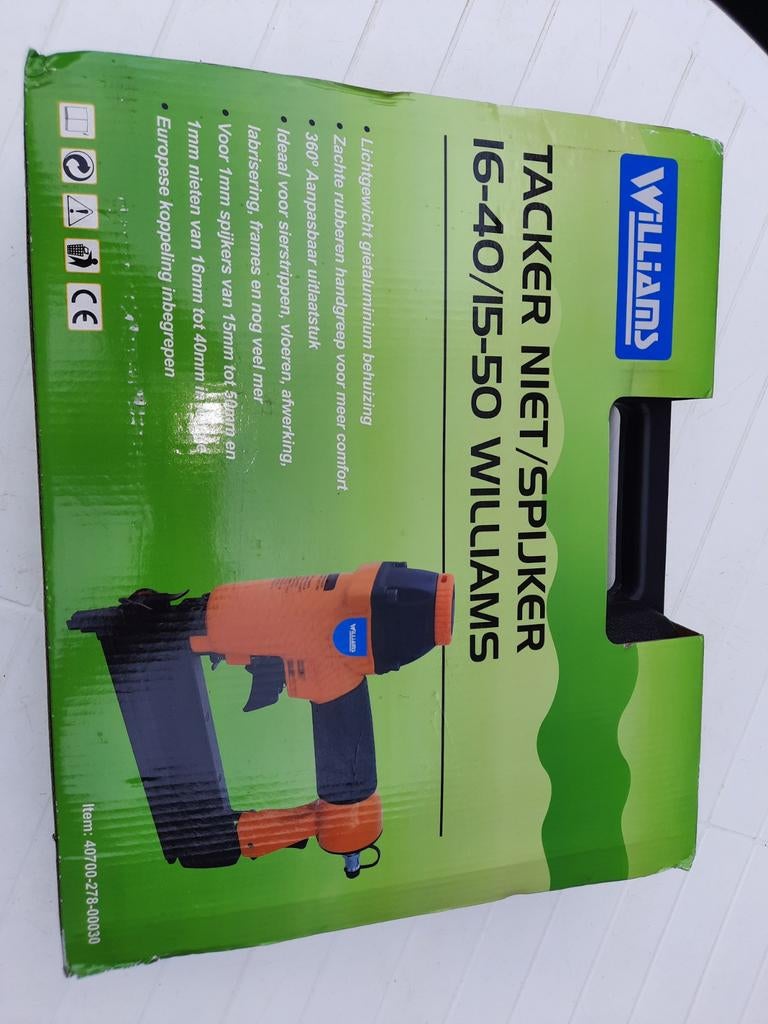 Nieuwe Williams Tacker Niet/Spijker I6-40/I5-50, Ophalen of Verzenden, Nieuw
