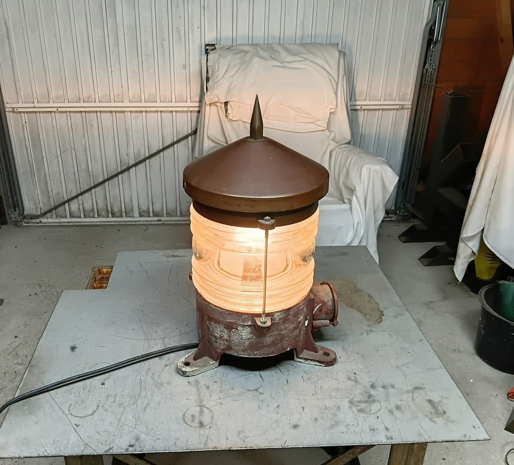 Prachtige Maritieme / Nautische Scheepslamp, Verzamelen, Scheepvaart, Ophalen, Gebruikt, Motorboot of Zeilboot, Gebruiksvoorwerp