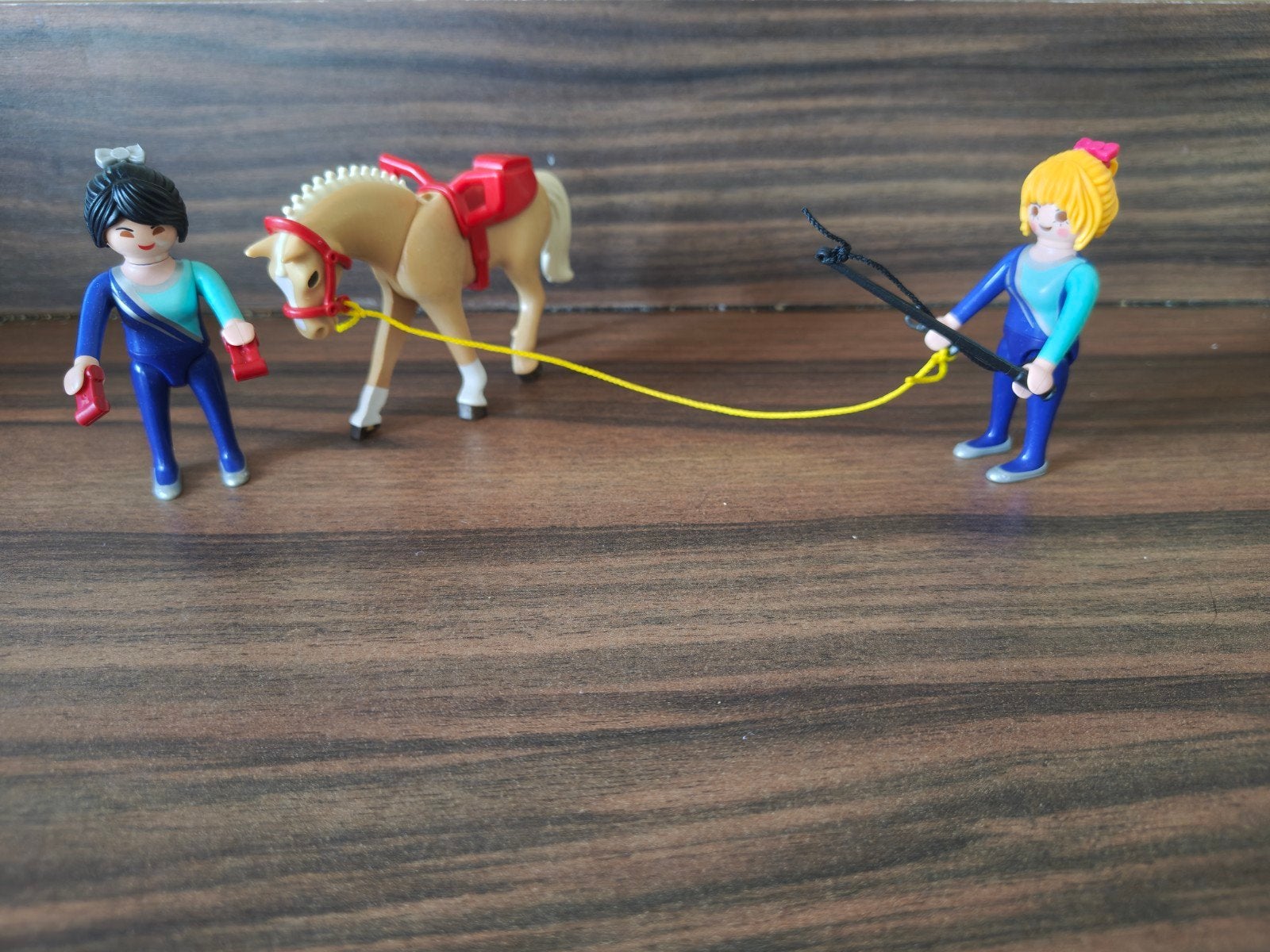 35. Playmobil voltige set met paard en longeerlijn, Ophalen of Verzenden, Zo goed als nieuw