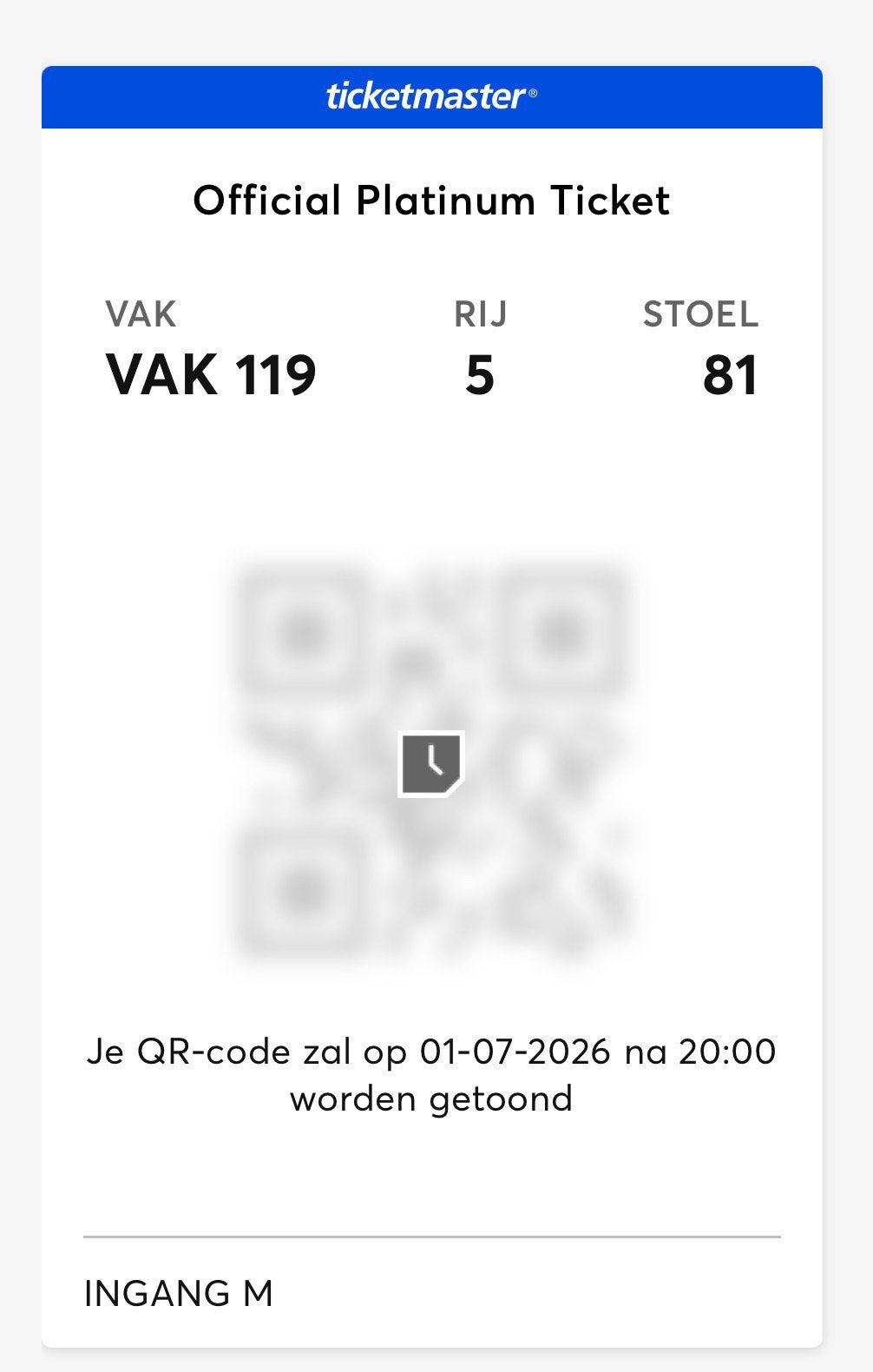 BRUNO MARS 4 JULI, Eén persoon, Juli
