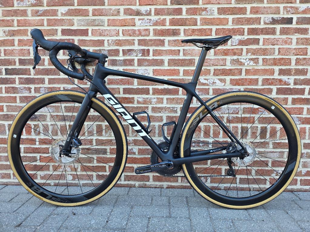 Giant TCR Advanced Pro Disc Full carbon maat M, Fietsen en Brommers, Carbon, Zo goed als nieuw, Meer dan 20 versnellingen, 53 tot 57 cm