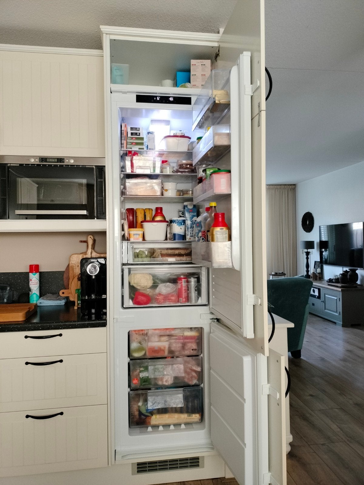 Ikea Köldgrader koelkast/vriezer NoFrost, Ophalen, Zonder vriesvak, 200 liter of meer, 160 cm of meer