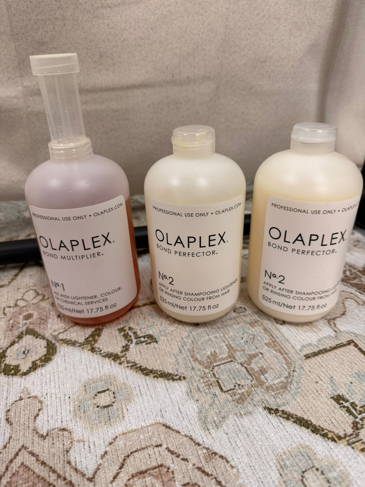 Olaplex Salon Intro Kit No. 1 & No. 2 (525 ml), Sieraden, Tassen en Uiterlijk, Ophalen of Verzenden, Gebruikt, Haarverzorger of -hersteller