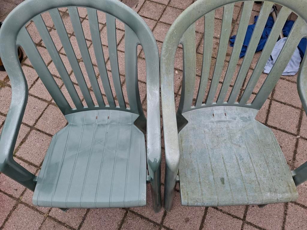 Gratis tuin stoelen tuinstoelen, Ophalen of Verzenden, Gebruikt, Kunststof