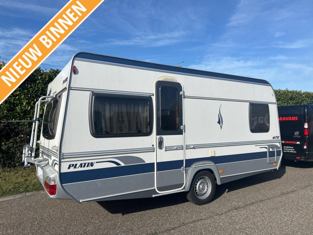 Fendt Platin 470 TF VOORTENT FRANS BED, Caravans en Kamperen, Caravans, Gewerbepark Ost 26 86690 Mertingen, Duitsland, Rondzit