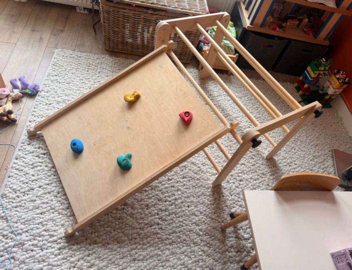 Pikler houten klimrek binnen met glijbaan, Kinderen en Baby's, Ophalen, Zo goed als nieuw