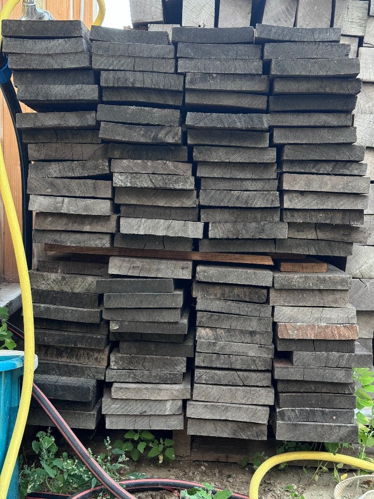 Azobé hardhout planken en palen / beschoeiing, Ophalen, Palen, Nieuw, Hardhout