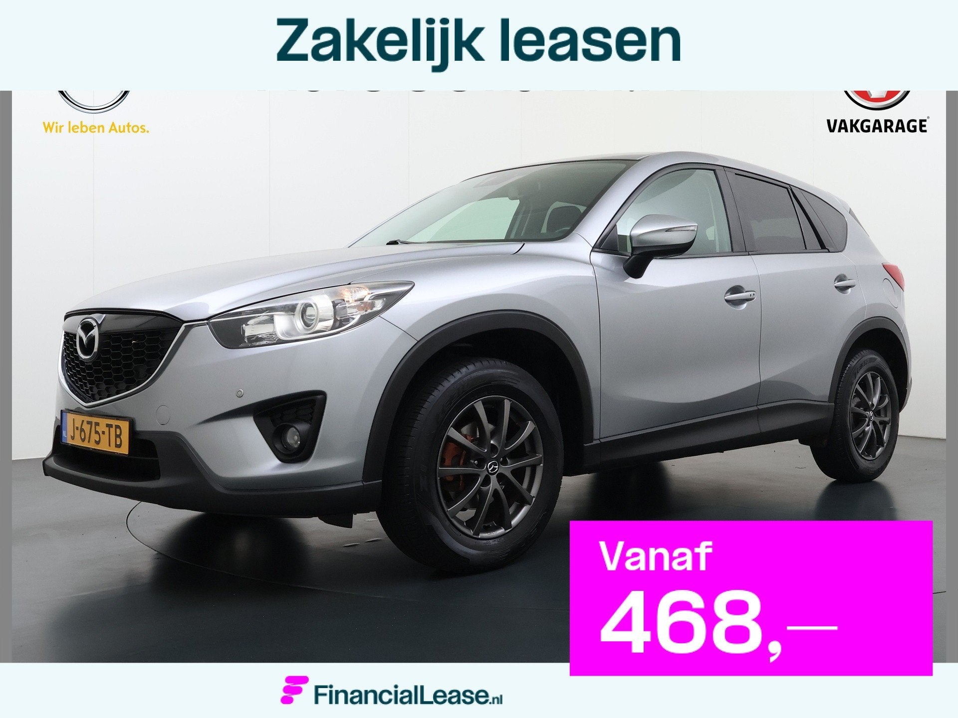 Mazda CX-5 2.0I 165PK Navi Stoelverwarming Ecc Bose-Audio, Voorwielaandrijving, Euro 5, Stof, Zwart