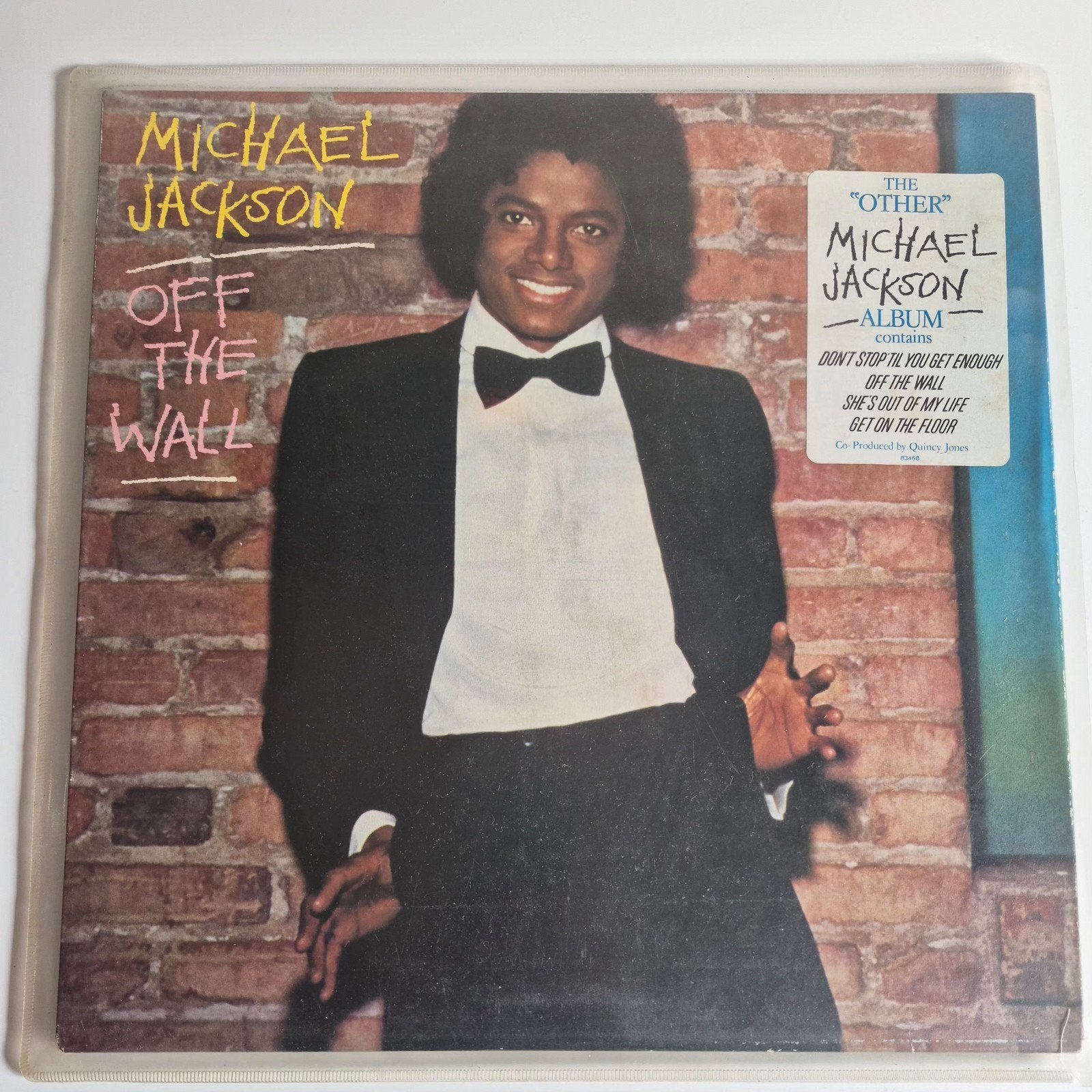 Michael jackson-off the wall 1979 vinyl lp orgineel, Ophalen of Verzenden, Zo goed als nieuw, 12 inch