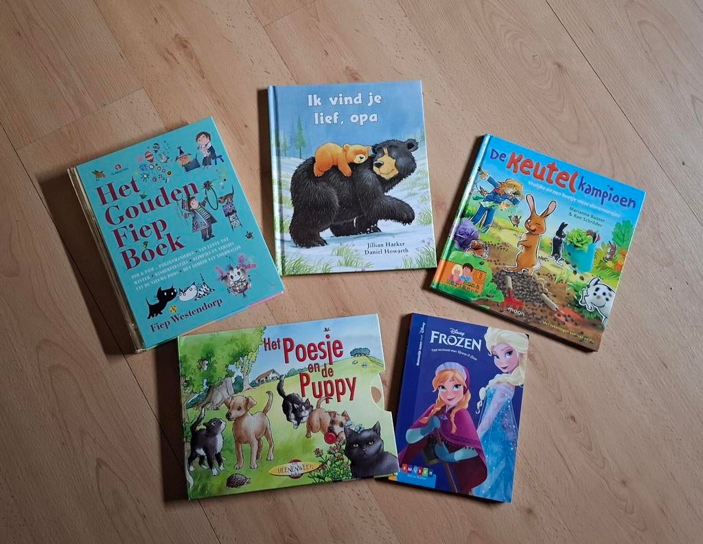 5 voorleesboeken: Het Gouden Fiepbok, Ik vind je lief, opa, Gelezen, Voorleesboek, Fictie algemeen, Jongen of Meisje