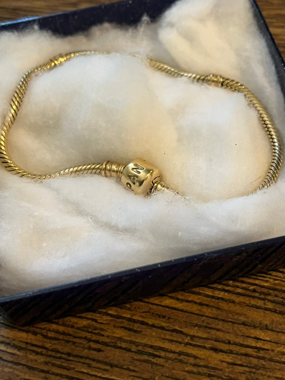Pandora 14kr gouden armbandje., Ophalen of Verzenden, Zo goed als nieuw, Goud, Pandora