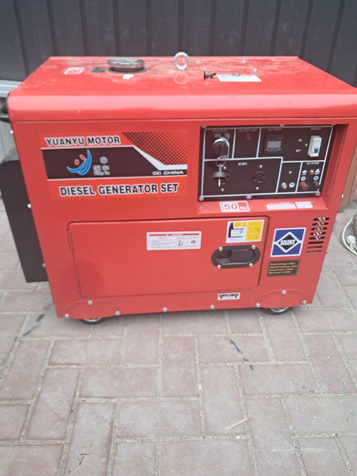 Stille Diesel Aggregaat 50 Hz - Yuanyu Motor, Ophalen of Verzenden, Gebruikt, Dieselolie, Geluidgedempt