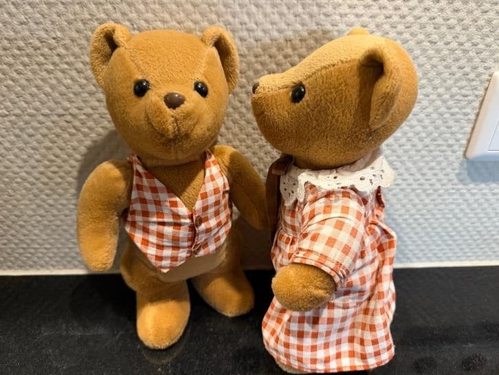 Broer en zus beer knuffels - 26 cm, Overige karakters, Beer, Ophalen of Verzenden, Zo goed als nieuw