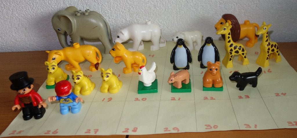 Collectie Duplo dieren en figuren, Gebruikt, Overige thema's, Overige typen, Ophalen of Verzenden