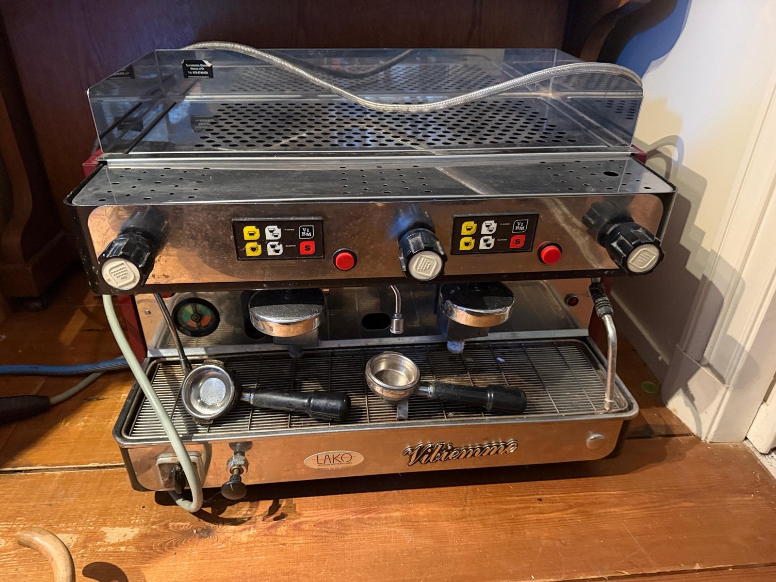 Vibiemme Lako Espresso Apparaat - Professionele Kwaliteit, Gebruikt, Espresso apparaat, 10 kopjes of meer, Koffiebonen
