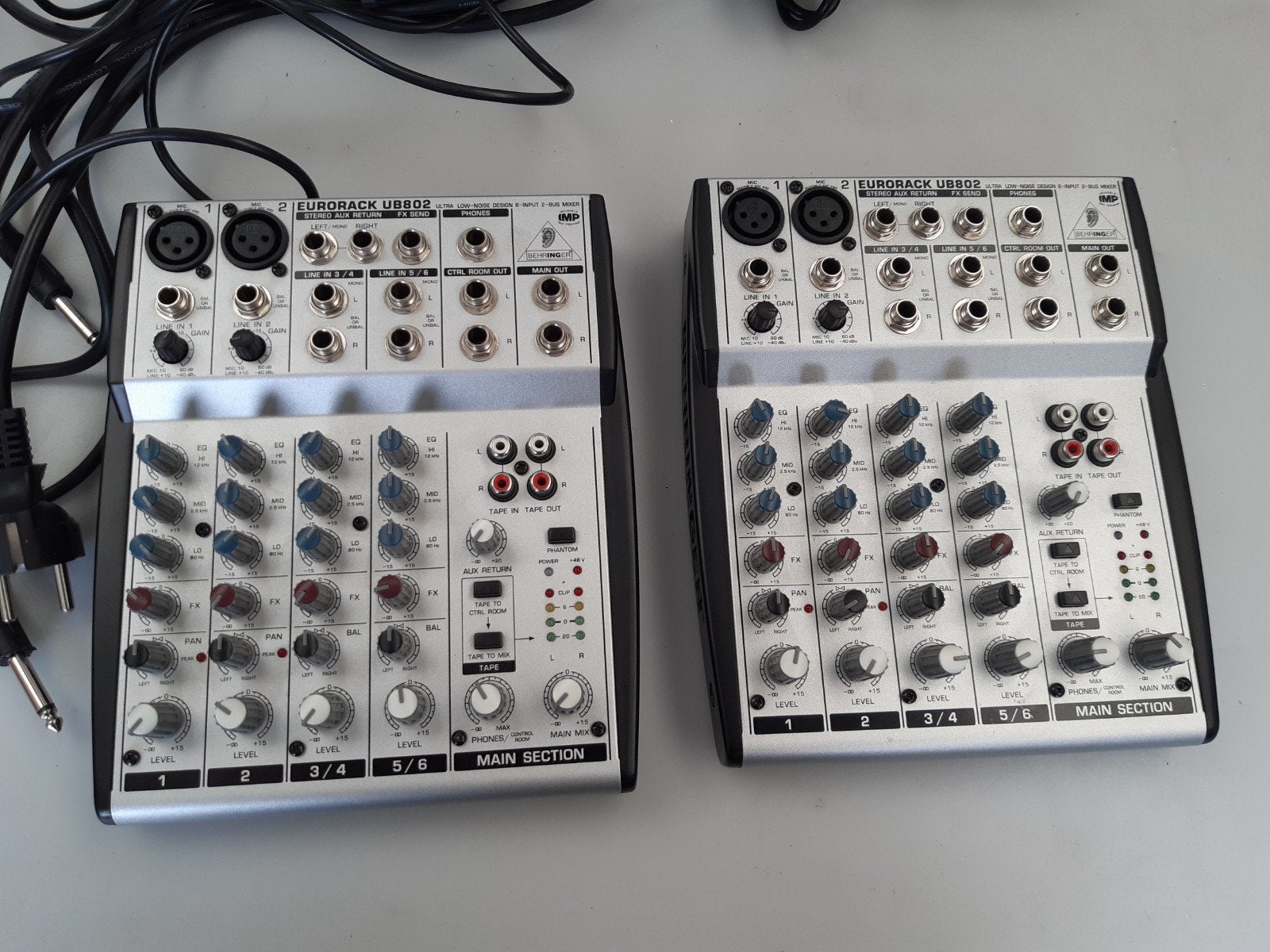 2x Behringer Eurorack UB802 Mengpaneel - Compacte Mixer, Ophalen, Gebruikt, 5 tot 10 kanalen, Microfooningang