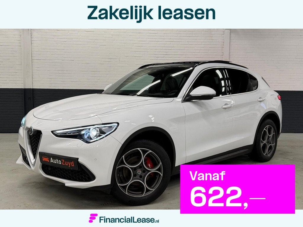Alfa Romeo Stelvio 2.0 T AWD 280pk / Pano / Navi / Camera /, Automaat, Zwart, 4 cilinders, Automatische klimaatregeling