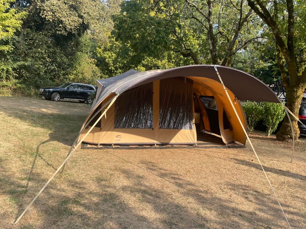 Cabanon Monaco Deluxe 2022 incl. keuken en extra opties, Caravans en Kamperen, Vouwwagens, Ophalen, Beige, Cabanon, Aanwezig