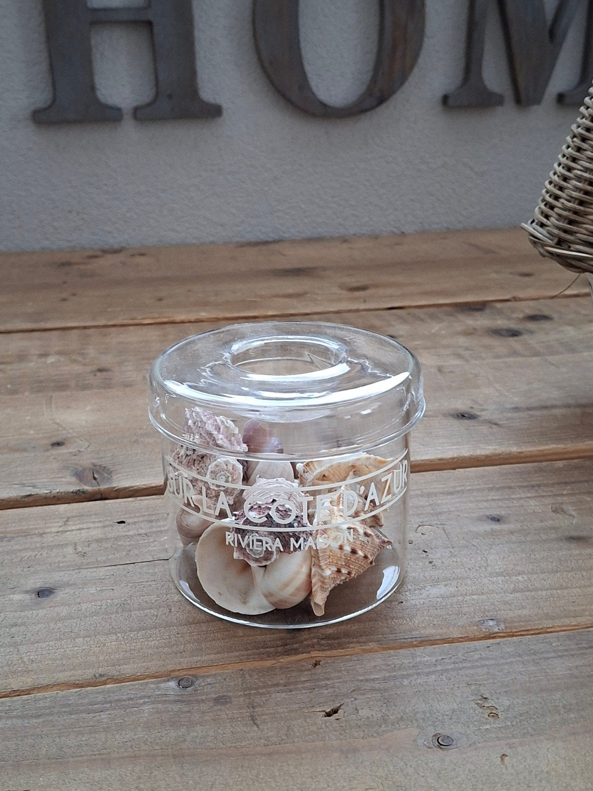 riviera maison waxinelichtje houder met decoratie, Ophalen, Zo goed als nieuw