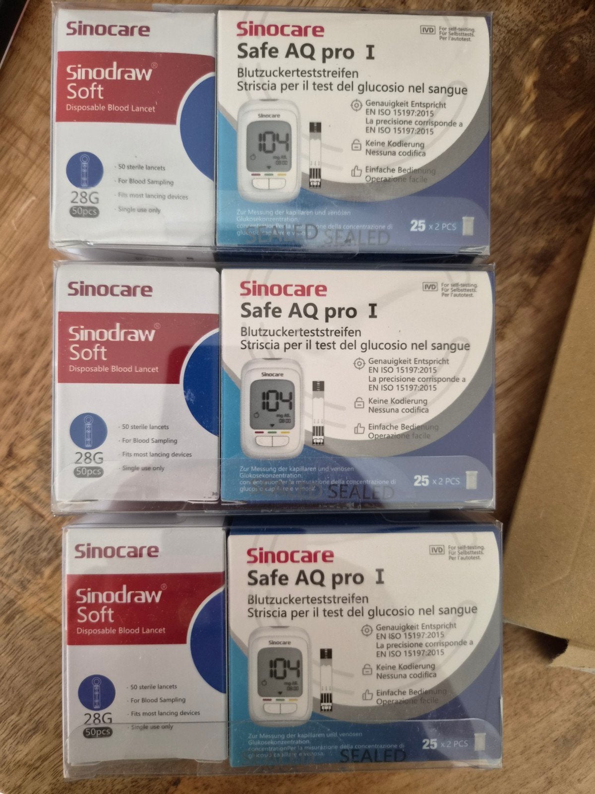 Sinocare Safe AQ pro I Bloedglucoseteststrips & Lancetten, Ophalen of Verzenden, Nieuw, Overige typen
