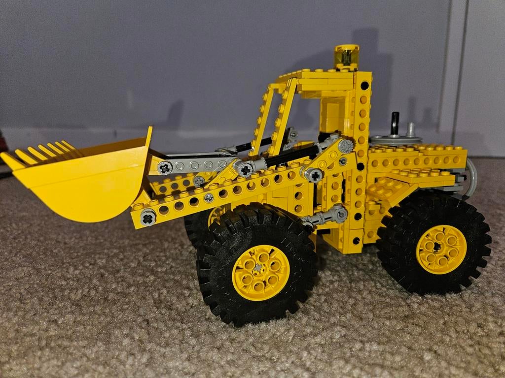 Technisch lego, shovel, motor, helikopter en een bak met los, Ophalen of Verzenden, Zo goed als nieuw