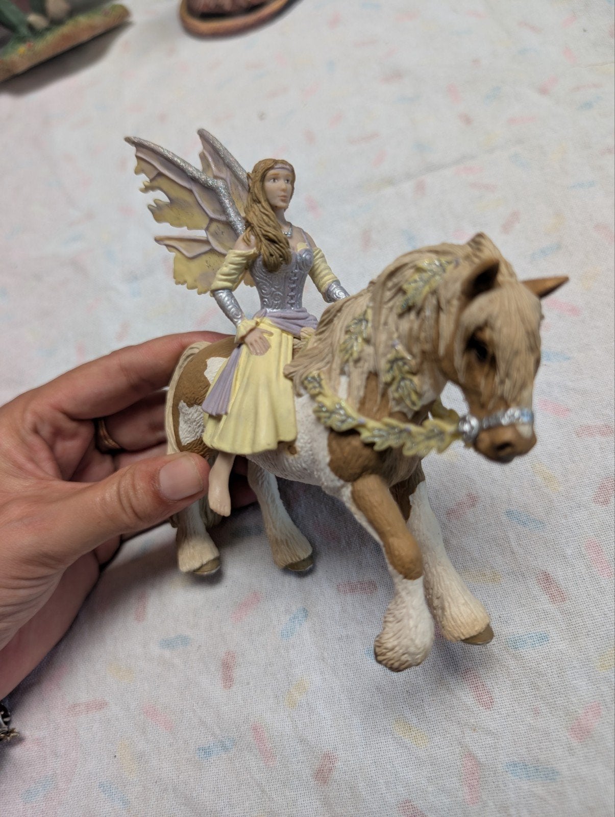 Schleich Bayala Elf op Paard - Fee met Vleugels, Ophalen of Verzenden, Gebruikt, Meisje