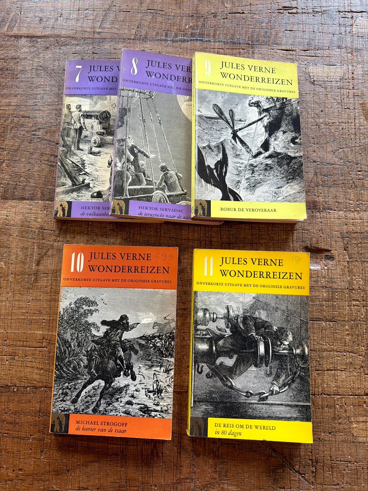 Jules Verne Wonderreizen - 5 boeken set, Boeken, Ophalen of Verzenden, Gelezen, Nederland
