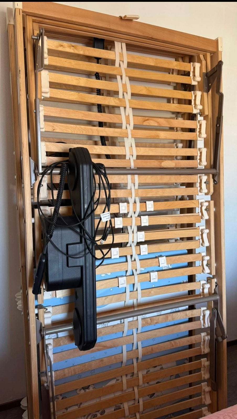Electrische lattenbodem, Ophalen, 90 cm, Eenpersoons, Zo goed als nieuw